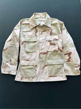 US Military Desert Camo Ripstop Combat Jacket Medium Regular BDU